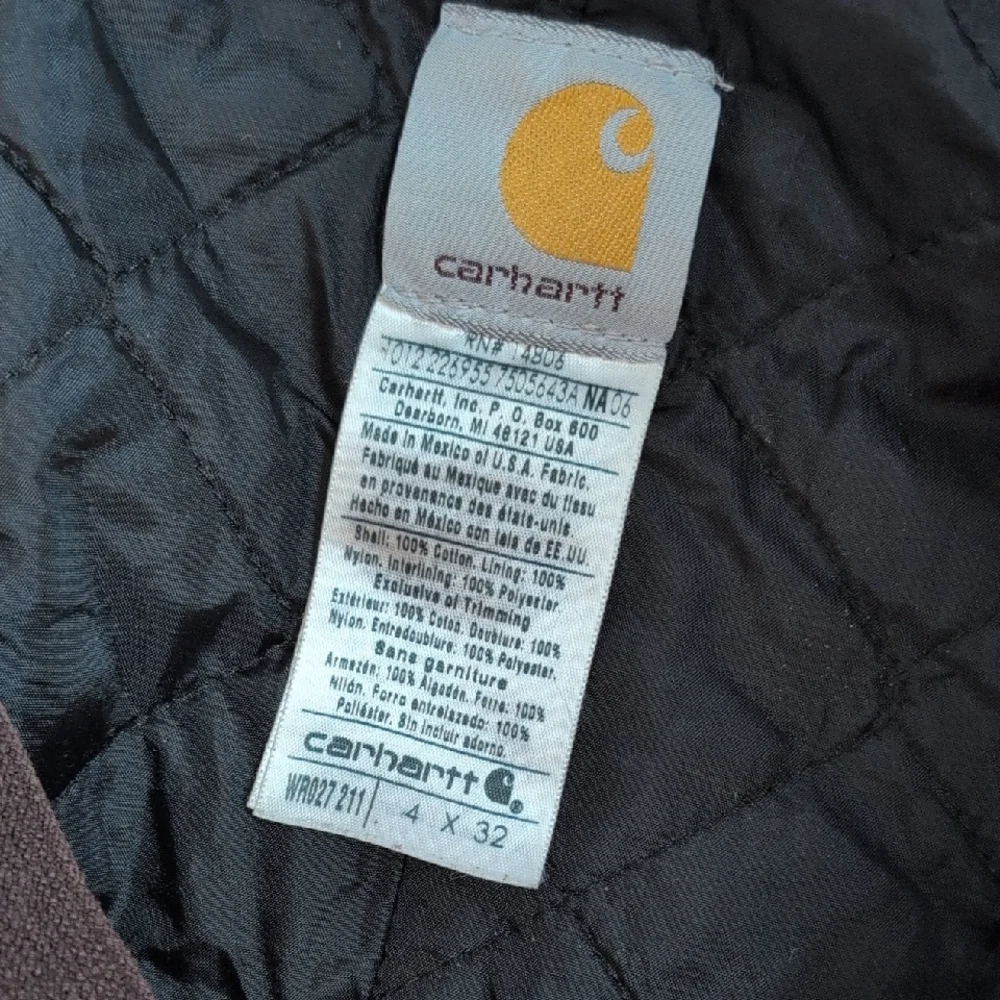 Carhartt womens insulated bib (lined winter overalls) size 4 / 32” inseam - Picture 9 of 14